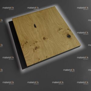 Innovus Noir Plaqué  Chêne rustique avec Poignée Fraisée Vernis mat