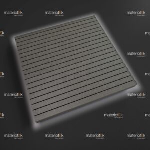 Topakustik lames valchromat (acoustique) gris clair Vernis mat