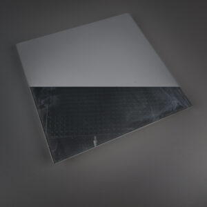 Verre extra blanc RAL 9005 (noir) Laque Mate