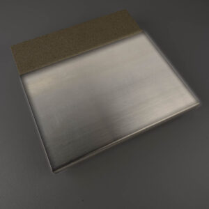 Tôle Inox Plis 30mm Brossé Bande Large